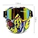 PP PICADOR Motorcycle Goggles Removable Face Mask, Detachable Motocross Dustproof UV Protective Sports Goggles for Dirt Bike, Road Racing, ATV Helmet,Adult,Youth(Multicolor)