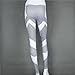 PHOTNO Women Yoga Fitness Leggings Running Gym Stretch Sports Pants Trousers (L, White)