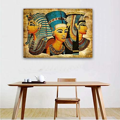 yhyxll Vintage Egyptian Pharaoh Pictures From Printing Canvas Wall Art Prints Home Decoration 40x60cm