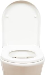 AQUALONA Premium Thermoplastic Toilet Seat D Shape Soft Close White view 8
