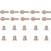 Welding Knight 176655 Electrode 176656 Tip Plasma Cutting Consumables 20pk | Fit for Miller Plasma Cutter ICE-25C ICE-27C Torch