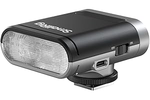 SmallRig RS20 Mini Camera Flash for Sony for Canon, GN12 Speedlight for Camera with 2000mAh Battery OLED Screen, 500 Full-Pow