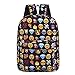 A-More Backpack Cute School Bag Printed Emoji Bookback Students Canvas Daypack Travel Bag