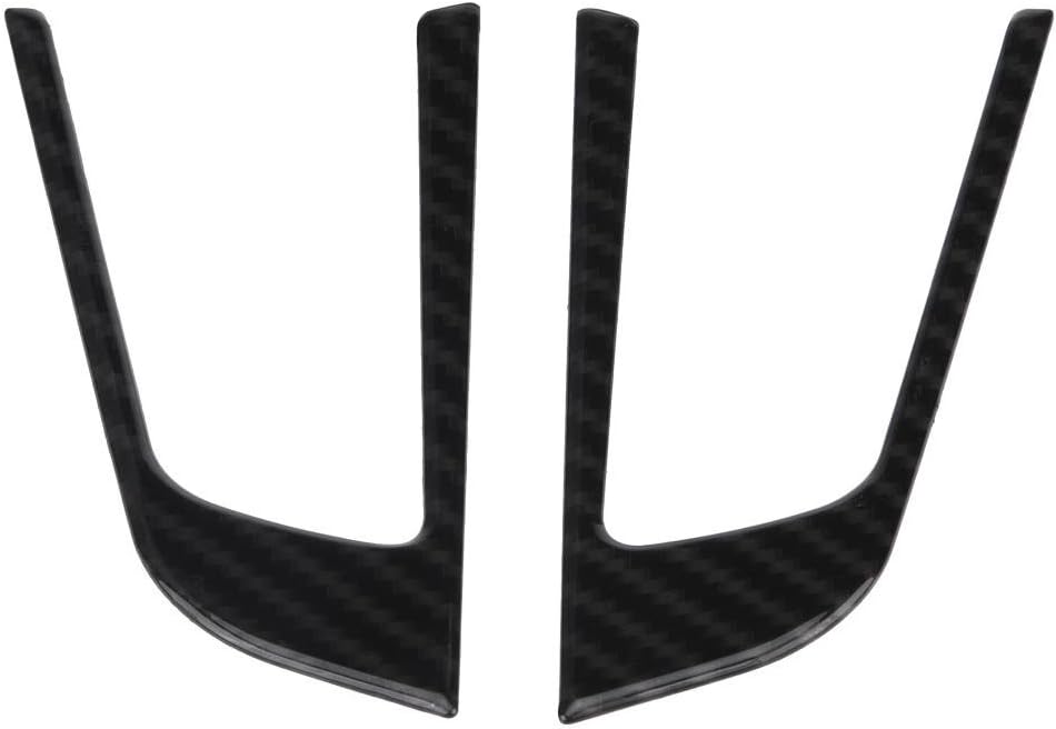 Qiilu Car Interior Steering Wheel Button Decorative Cover Trim for Alfa Romeo Stelvio/Giulia