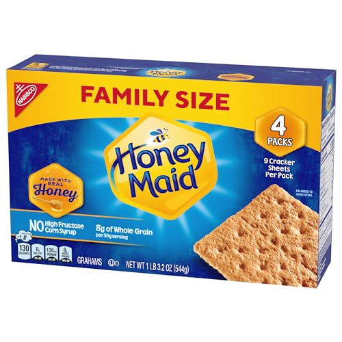 HONEY MAID GRAHAM CRACKERS, FAMILY SIZE, 19.2 OZ