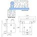 HY04 Cabinet Door Hinges (10 Pack (5 Pairs), Satin Nickel)