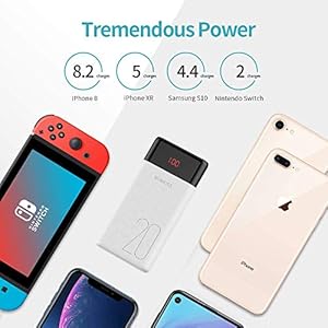 ROMOSS Power Bank 20000mAh Type C, Carica Rapida 3,1 A / 5 V a Massima compatibilità con Tutti i Telefoni Cellulari… - immagine 5