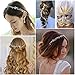SWEETV Rhinestone Wedding Headband Hair Vine Headpieces Silver Birdal Hair Accessories for Brides
