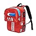 Moonwind Cool Kids Backpack Boys Girls Waterproof School Book Bag for Elementary (Red Fire Truck)