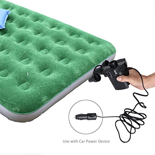 image for Cadrim Electric Air Pump 110V AC/12V DC Portable Air Pump for Inflatab