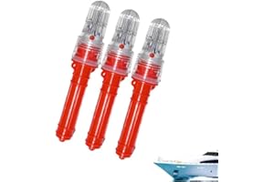 3 Pcs Boat Flares,2026 New LED Boat Flares Coast Guard Approved Marine,Smart Marine Signal Light,Electronic BoatDistress Flar
