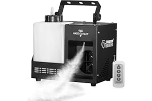 Haze Machine Continuous Mist Machine with Wireless Remote Timer and DMX, Enhance Light Show, Perfect for DJ Clubs, Stages and