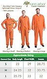 Ann Arbor T-shirt Co. Prisoner Jumpsuit | Orange Prison Inmate Halloween Costume Unisex Jail Criminal-Adult,S