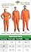 Ann Arbor T-shirt Co. Prisoner Jumpsuit | Orange Prison Inmate Halloween Costume Unisex Jail Criminal