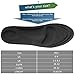 ELEFT Barefoot Comfort Insoles for Men - Full Length Cushioned Insoles, Shoe Insoles for Massaging, Breathable and Foot Pain Relieve Man's Insoles (Black£©