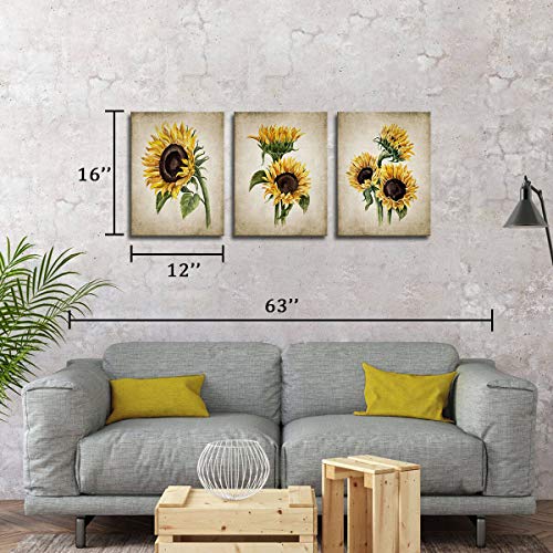 Sunflower Kitchen Decor Simple Life Rustic Wall Decor Vintage