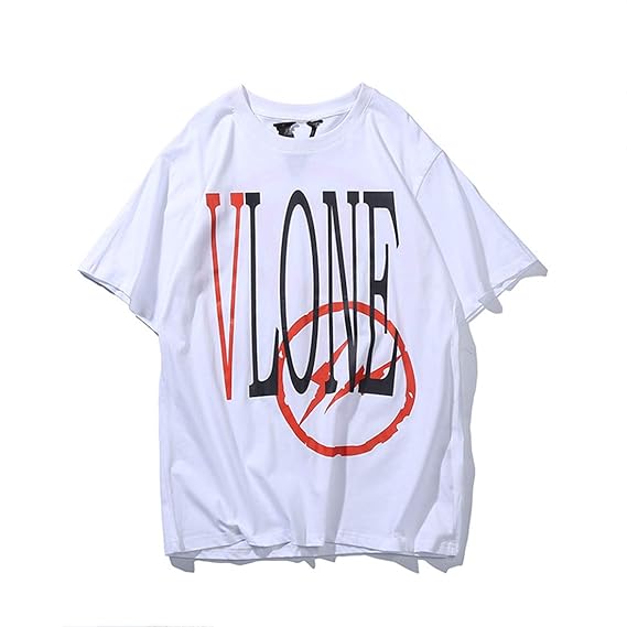 Buy Yoaims Vlone Big V Men Women TShirt Cotton Basic ShortSleeves