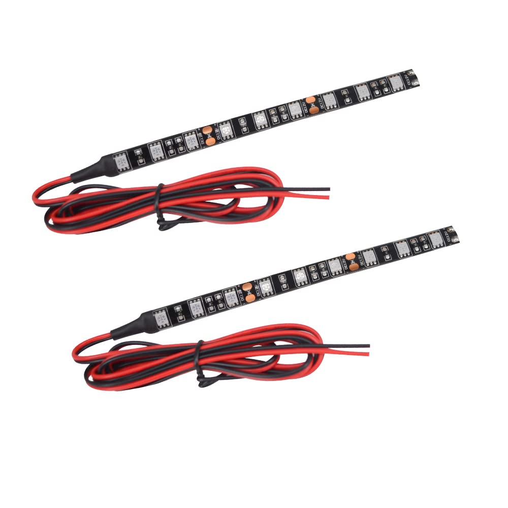 JinXiu Universal Motorbike LED Indicators, 2pc Exterior Orange LED Strip for Motorcycle Bike Amber Turn Signal Indicator Blinker Light