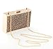 Yuenjoy Women's Bling Shiny Glitter Sequins Clip Clasp Evening Bag Clutch Crossbody Purse (Glod)
