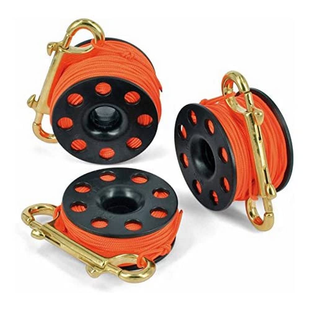 Best divers ML0060OR Underwater Reel, Black/Orange, 15m