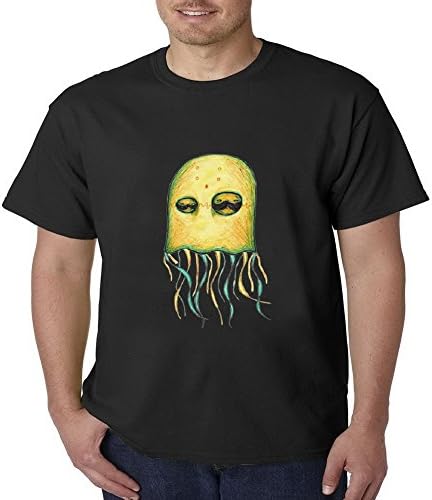 PoppyMack Art Cuttlefish Pastel Painting Soft Lifelike Fashion Tall Muscle Short Sleeve Mens T-shirt Size XL