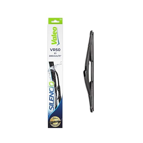 VALEO Silencio Wiper - VR50 - All-Seasons Durable, Resistant, Perfect Fit Conventional Wiper Blade 280mm - Rear - 1 Wiper Blade - 574203