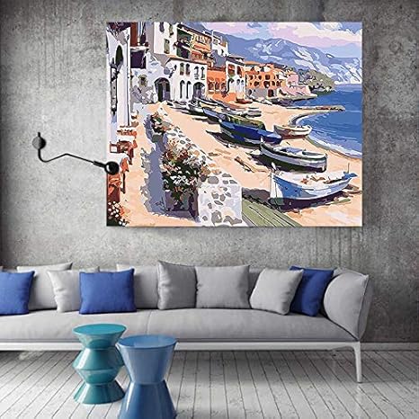 WLYUE Kit de Pintura por números.Pintura en Lienzo para Adultos