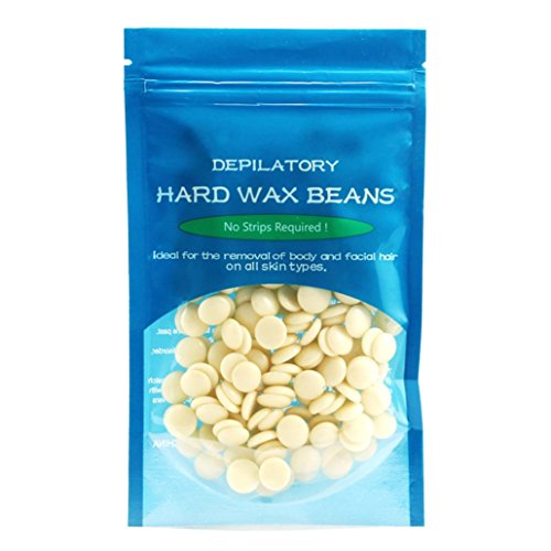 No Strip Depilatory Hot Film Hard Wax Pellet Waxing Bikini Hair Removal Bean, 50g (H) - Thumbnail 6