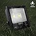 LTE 100W Super Bright LED Flood Lights Outdoor,Daylight White Security Light,10500 Lumen,250W HPS Bulb Equivalent,6000K, IP66 Waterproof Landscape Wall Light
