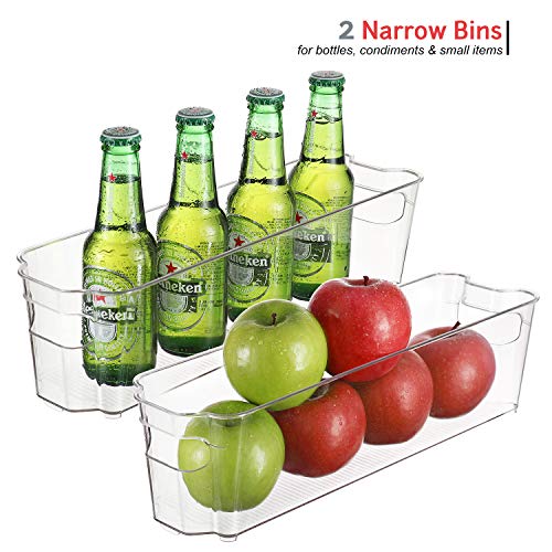 StorageMaid Stackable Storage Fridge Bins Refrigerator Organizer Bins