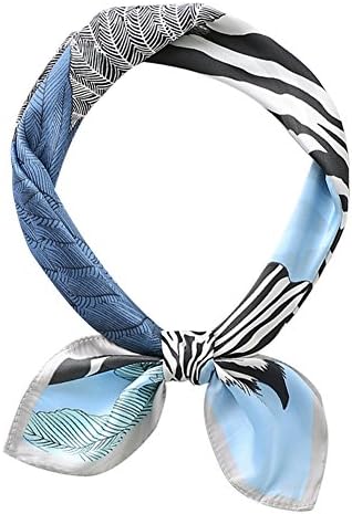 Women's Fashion Soft Large Satin Square Chiffon Polyester Scarf Set Head Neck Multiuse Solid Colors Available
