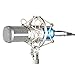 Neewer Silver Microphone Shock Mount Holder Clip Anti Vibration Suspension High Isolation for Studio Condenser Mic, Ideal for Radio Broadcasting Studio, Voice-over Sound Studio and Recording