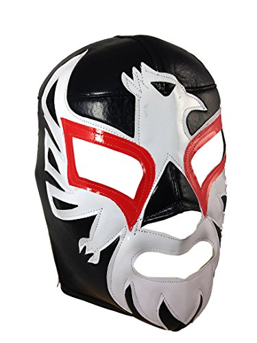 BLACK SHADOW (pro-fit) Maschera da wrestling messicana Lucha Libre per adulti BLACK SHADOW (pro-fit) Maschera da wrestling messicana Lucha Libre per adulti