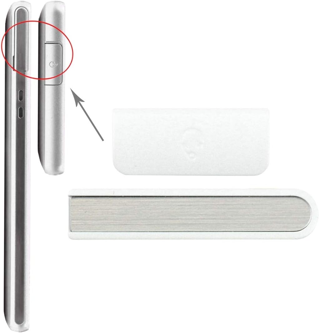 Allcecase Replacement Part for Sony Earphone Button & Volume Button for Sony Xperia ZR / M36h(Black) (Color : Silver)