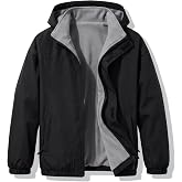 GINGTTO Mens Windbreaker Jackets Softshell Fleece Reversible Winter Jacket