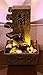 Nature's Mark Tiered Serenity LED Relaxation Water Fountain with Authentic River Rocks 10027