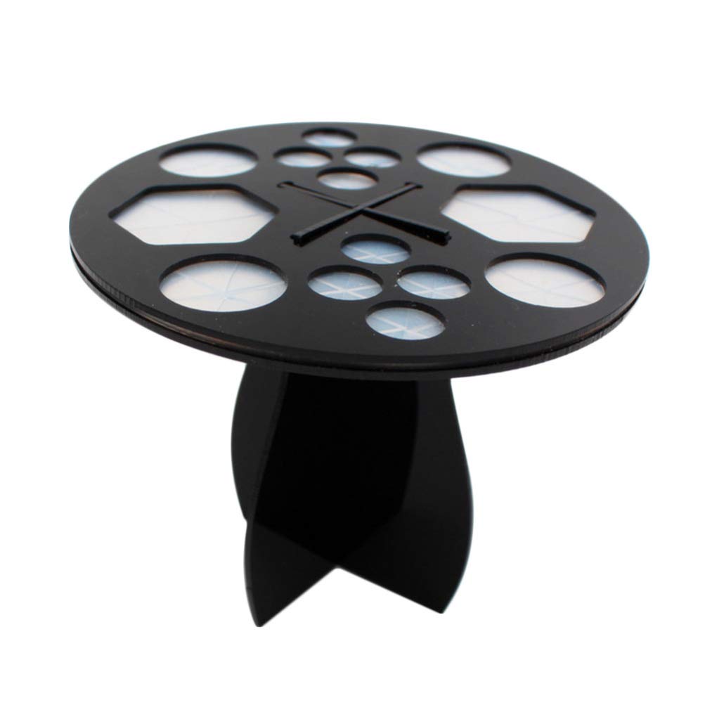 1pc Makeup Brush Dryer Holder Acrylic Drying Rack Folding Brush Holder Makeup Drying Rack (Black)