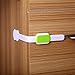 Adjustable Child Safety Locks, Childproof, Safety Latches Locks, Adhesive Latches, Multi Use Latches for Baby Proof Drawers - 6 Pack