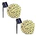 Binval Solar Fairy Christmas String Lights, 2-Pack 72ft 200LED, Ambiance Lighting for Outdoor, Patio, Lawn, Landscape, Fairy Garden, Home, Wedding, Holiday Party and Xmas Tree(Warm White) primary