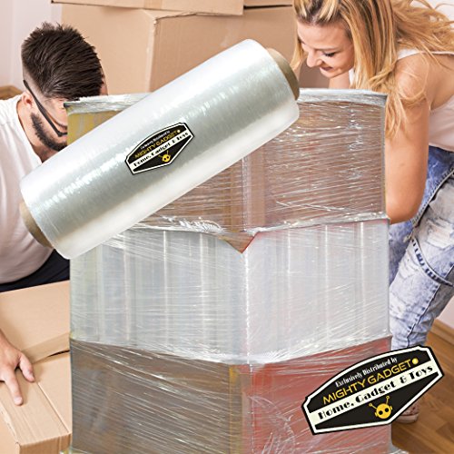 2 Pack of Mighty Gadget (R) 15" x 1476 ft Stretch Moving & Packing Wrap. Pre-Stretched Plastic Film Wrap