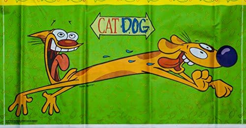 Nickelodeon CatDog Plastic Waterproof Party Table Cover (54" x 96" Long)