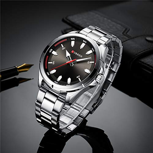 Relojes para hombre de cuarzo de negocios reloj de moda clásico reloj de banda de acero reloj Hombres - Imagen 6