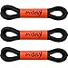 Miscly 3 Pairs Round Boot Laces Heavy Duty and Durable Shoelaces for Boots, Work Boots & Hiking Shoes