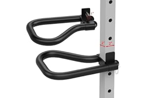 KIPIKA Dip Bar Attachment for Squat Rack with 1" Hole, Multi Grip Set of 2, Narrow & Wide Grip Handles for Dips, Inverted Rows, Push-Ups, Australian Pull-ups