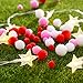 Sumind 300 Pcs Valentines Pom Poms Mini Craft Pom Poms Assorted Pom Poms Red White Pink Fluffy Pom Balls Small Craft Pompoms for Valentine's Day DIY Home Party Decorations, 3 Sizes 3 Colors