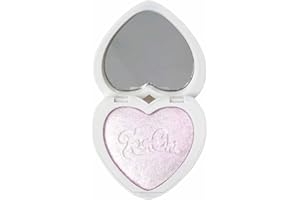 KimChi Chic Pearl Gone Wild Highlighter - Pressed Shimmer Powder for Face & Body, Iridescent Glow, with Mirror, Cruelty Free, Dream Pink Iridescent 0.32oz