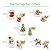 Christmas Stud Earring Set - 10 Pairs Hypoallergenic Christmas Gifts Holiday Festive Jewelry for Women Teens Girls Cute Dangle Earrings