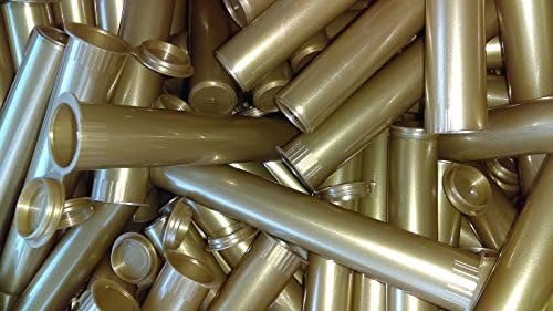 GOLD! 50 KING SIZE POP TOP STYLE DOOB J TUBE, MEDICINE STORAGE CONTAINERS by Van Cave