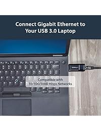 StarTech adaptador de red de NIC con conexión Gigabit Ethernet y puerto USB, Negro