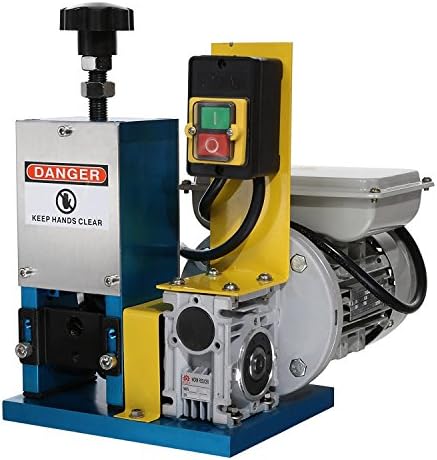 Pesters Motorized Cable Stripper Powered Desktop Electric Copper Wire Stripping Machine, Automatic Wire Stripping Machine Strip Scrap Copper Wire (US STOCK)